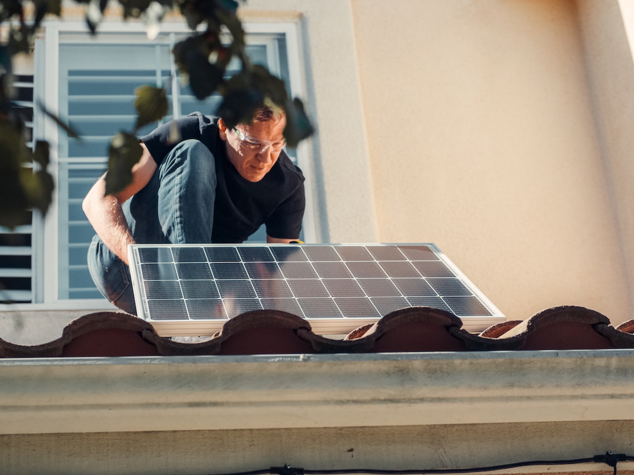 Solar installation on roof